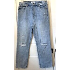 Pistola p6322kee-bms Cassie High Rise Distress Straight Leg Jeans 30 Button Fly